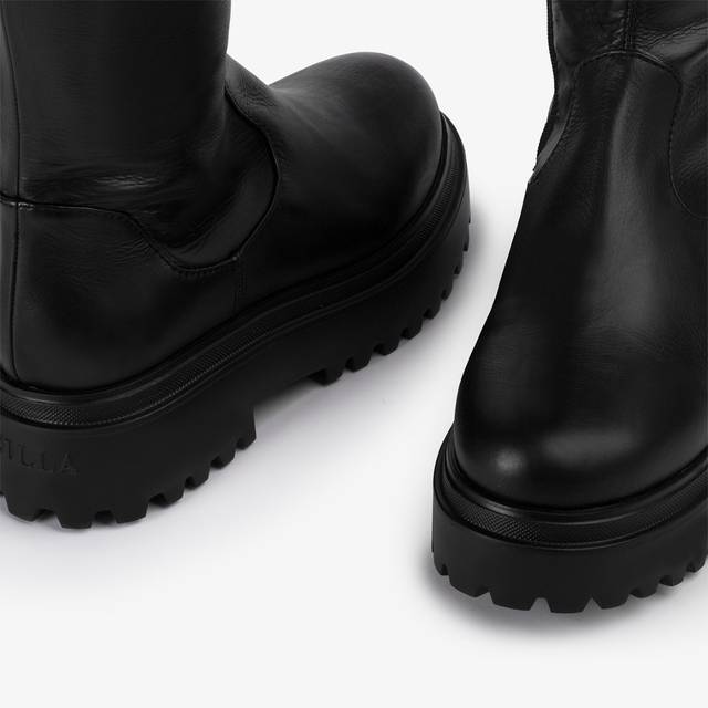 Le Silla Stivale sopra il ginocchio pelle nero Offerte