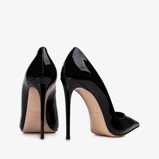 Le Silla Décolleté vernice nera Vendita Calda