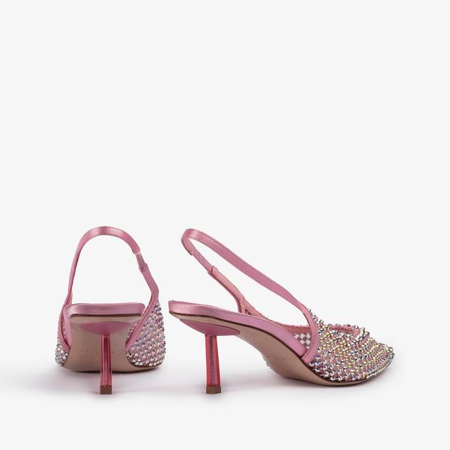 Le Silla Slingback gioiello rete rosa dea e Cristalli Negozio