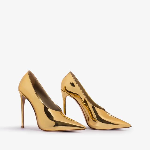 Le Silla Décolleté metallizzata oro pepita Prezzo basso