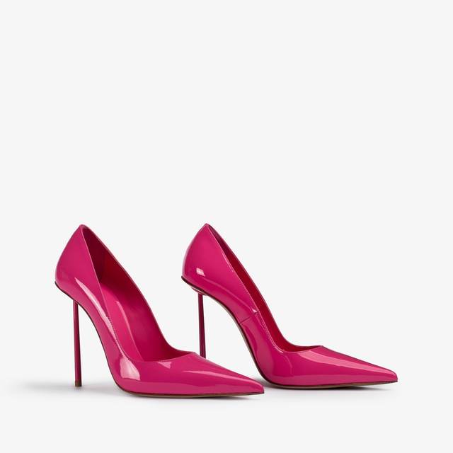 Le Silla Décolleté vernice fucsia party Italia
