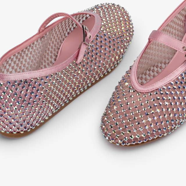 Le Silla Ballerina gioiello rete rosa dea con Cristalli iridescenti In Linea
