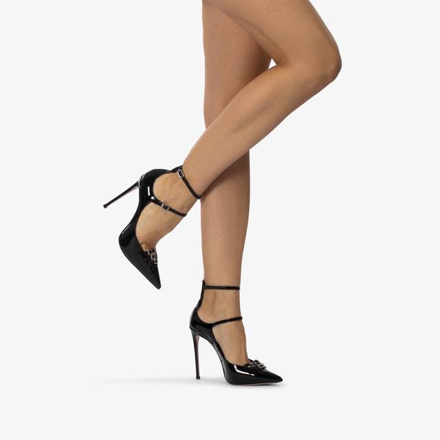 Le Silla Décolleté con listini vernice nera Qualità Garantita