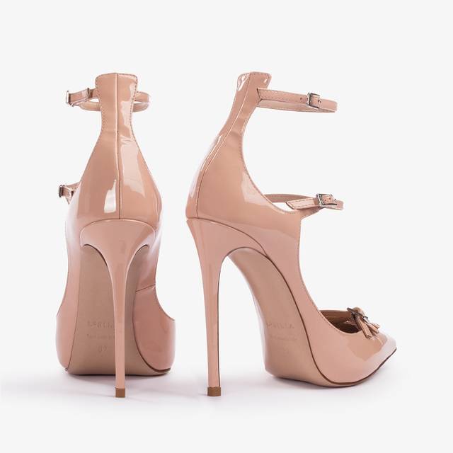 Le Silla Décolleté con listini vernice nude skin Negozi Online