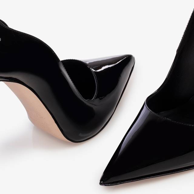 Le Silla Décolleté vernice nera Consegna Veloce