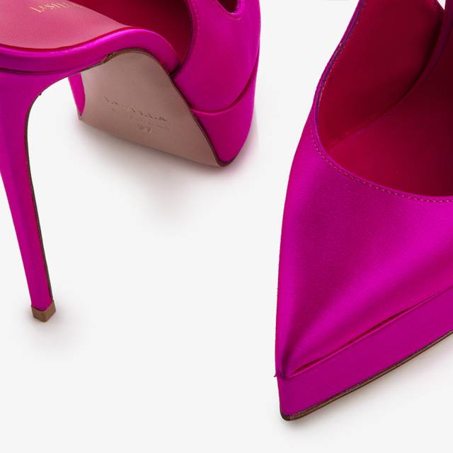 Le Silla Slingback con plateau raso fucsia bouganville Promozione Limitata