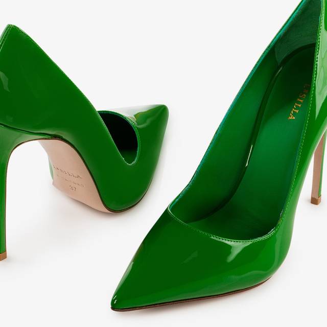 Le Silla Décolleté vernice verde emerald Convenienza