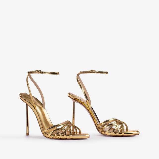 Le Silla Sandalo metallizzato oro pepita Hotsell