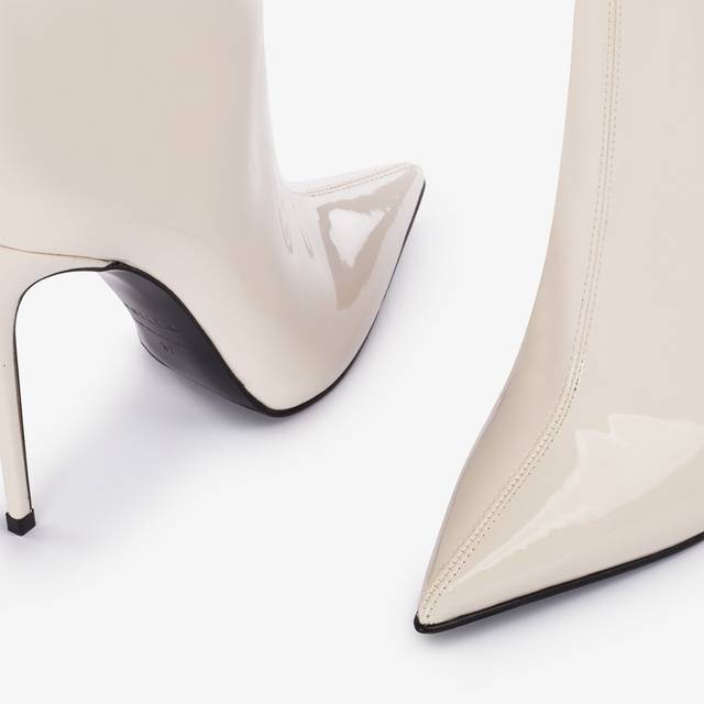 Le Silla Stivale al ginocchio vinile bianco milk Saldi Di Fabbrica