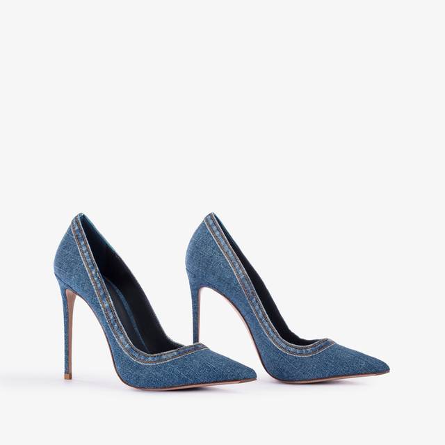 Le Silla Décolleté denim blu Moda
