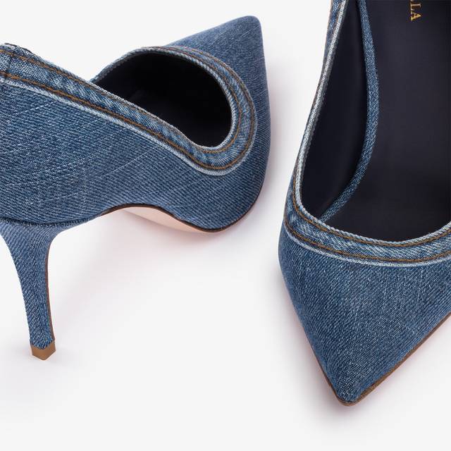 Le Silla Décolleté denim blu 2025