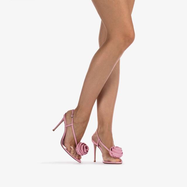 Le Silla Slingback plexy rosa dea con rosa Italy