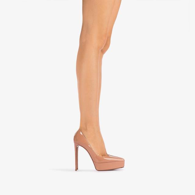 Le Silla Décolleté con plateau vernice nude phard Prezzo Ridotto
