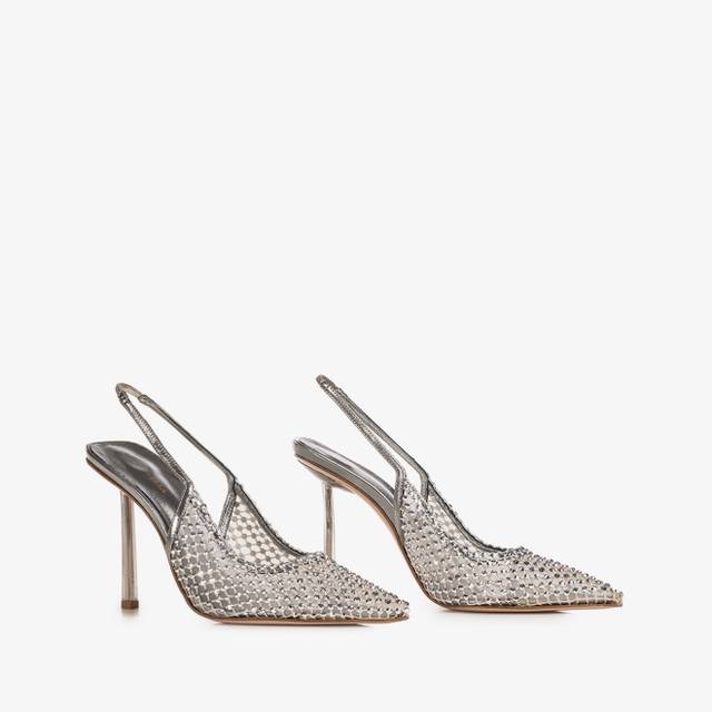 Le Silla Slingback gioiello rete argento Shopping Online