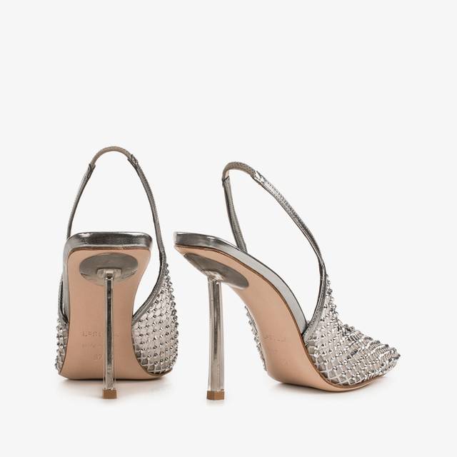 Le Silla Slingback gioiello rete argento Shopping Online
