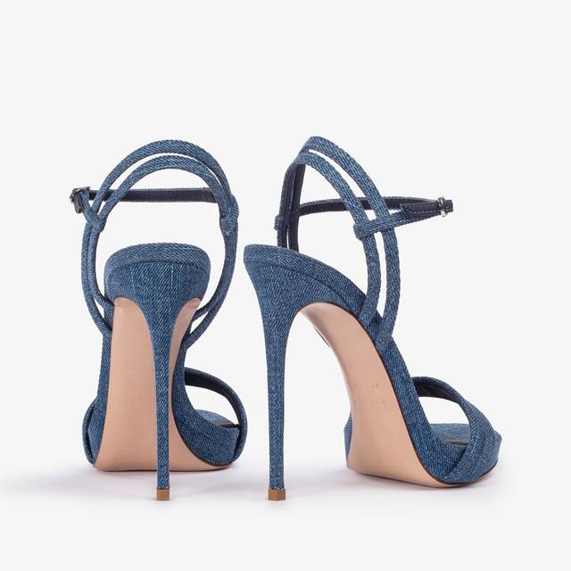 Le Silla Sandalo denim blu Prezzo Ridotto