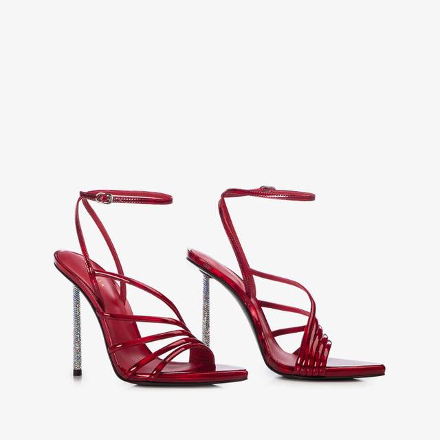Le Silla Sandalo iridescente rosso rebel Novità