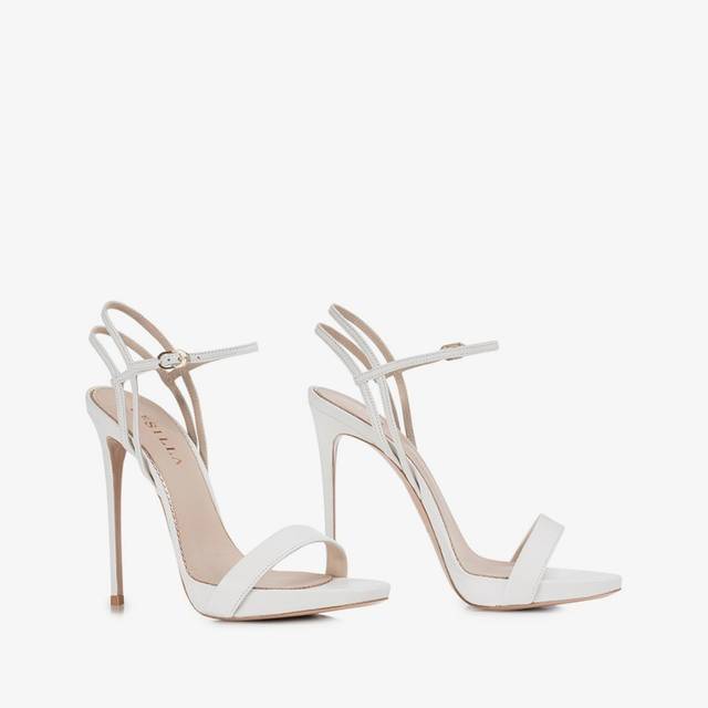 Le Silla Sandalo pelle bianco carta Economico
