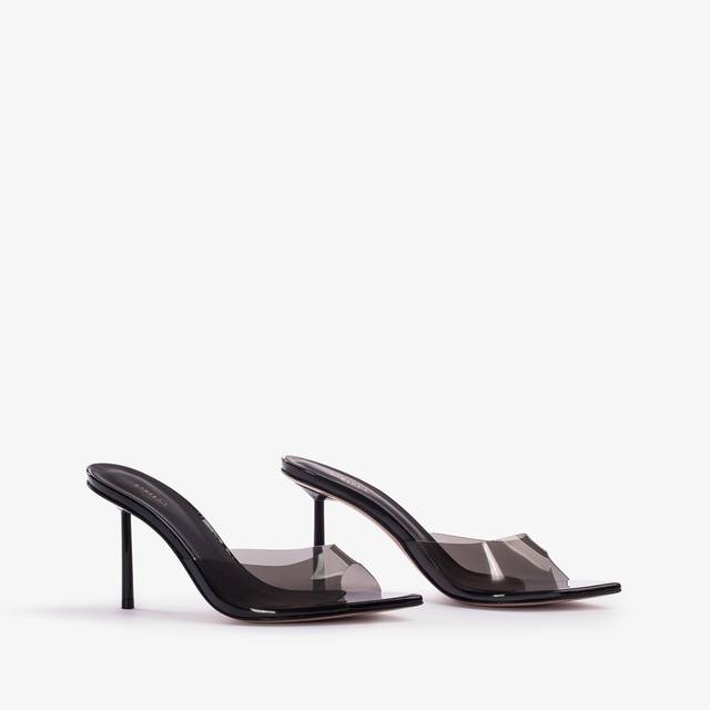 Le Silla Sandalo mule plexy nero In Vendita