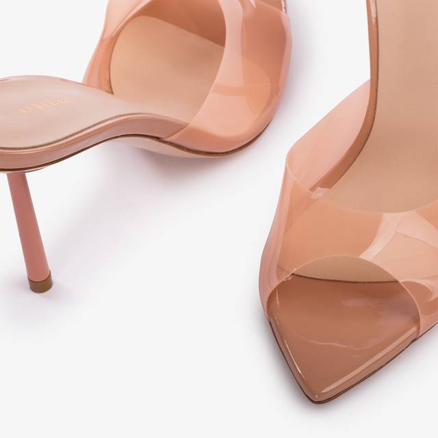 Le Silla Sandalo mule plexy nude phard Saldi