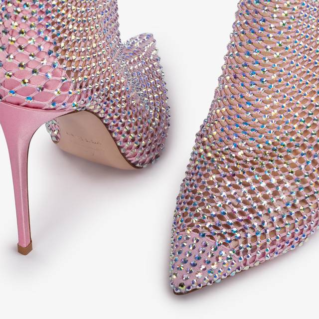 Le Silla Stivaletto calza rosa dea e Cristalli Vendita Calda