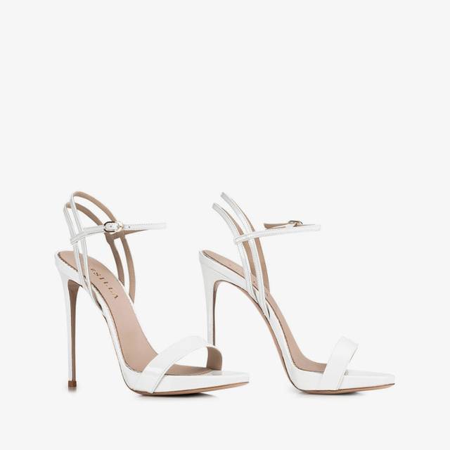 Le Silla Sandalo vernice bianco carta Offerta natalizia