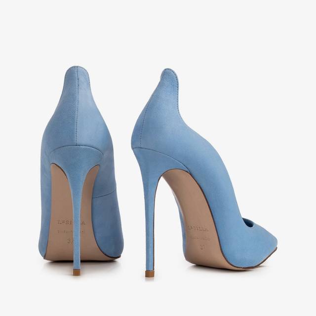 Le Silla Décolleté camoscio azzurra ortensia Offerte esclusive
