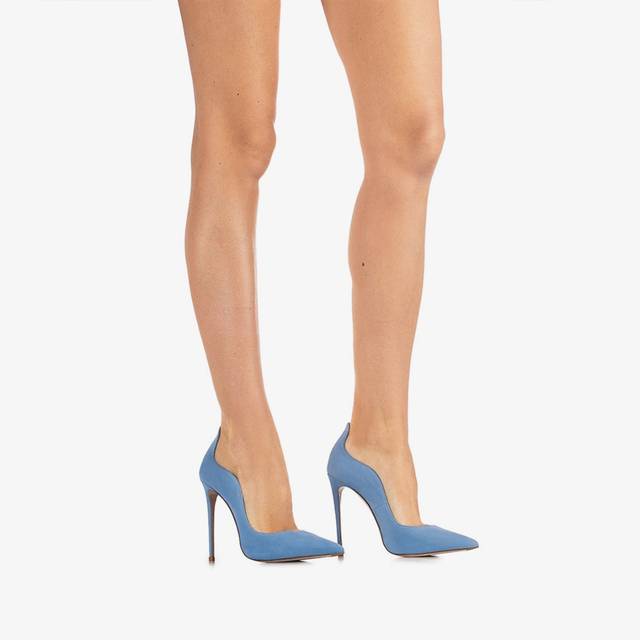 Le Silla Décolleté camoscio azzurra ortensia Offerte esclusive