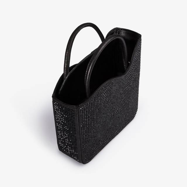 Le Silla Small bag cristalli nero jet Rilascio limitato