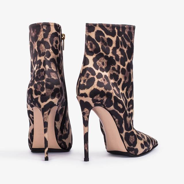Le Silla Stivaletto raso stampa leopardo Solo un giorno rimasto