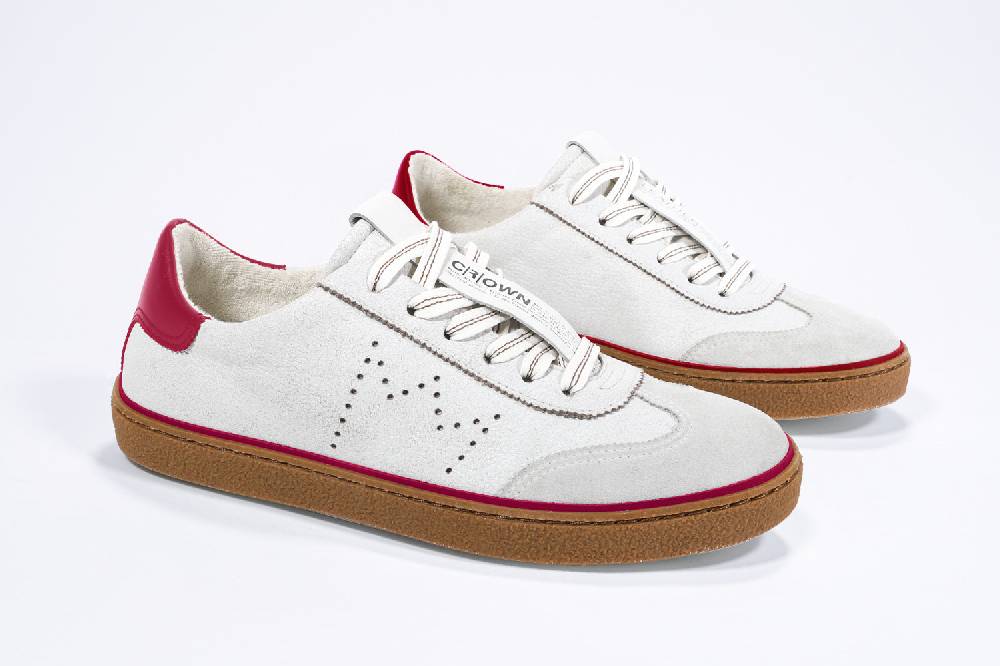 Leather Crown MODEL T | Retro Red - BASSE - Uomo Black Friday Prezzi