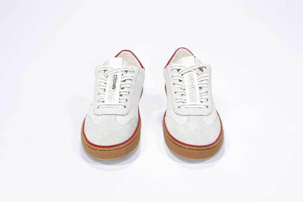 Leather Crown MODEL T | Retro Red - BASSE - Uomo Black Friday Prezzi