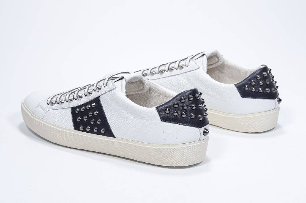 Leather Crown STUDLIGHT | Bianco e Marina - BASSE - Uomo Sconto
