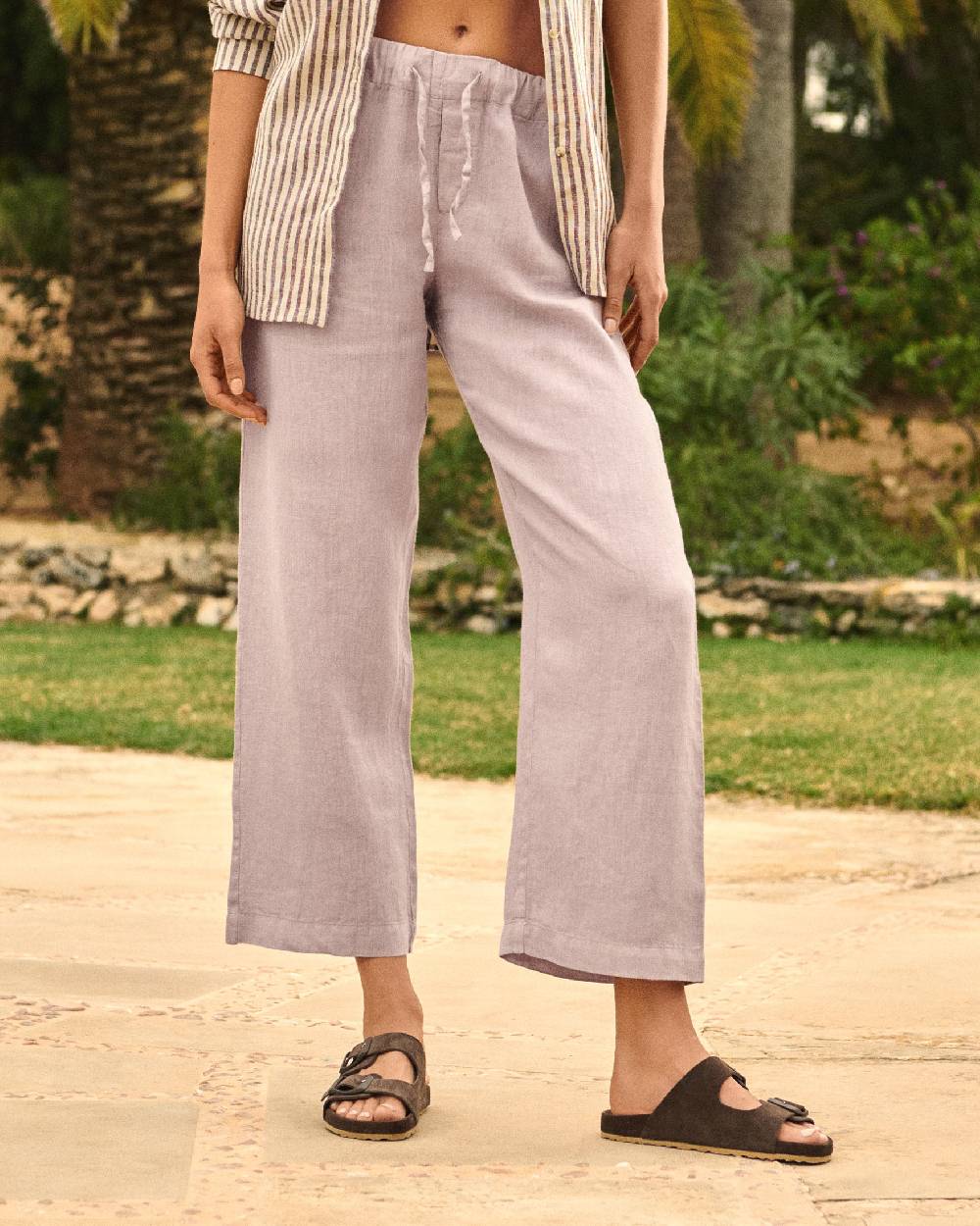 Manebí Linen Belem Trousers - Iris Online