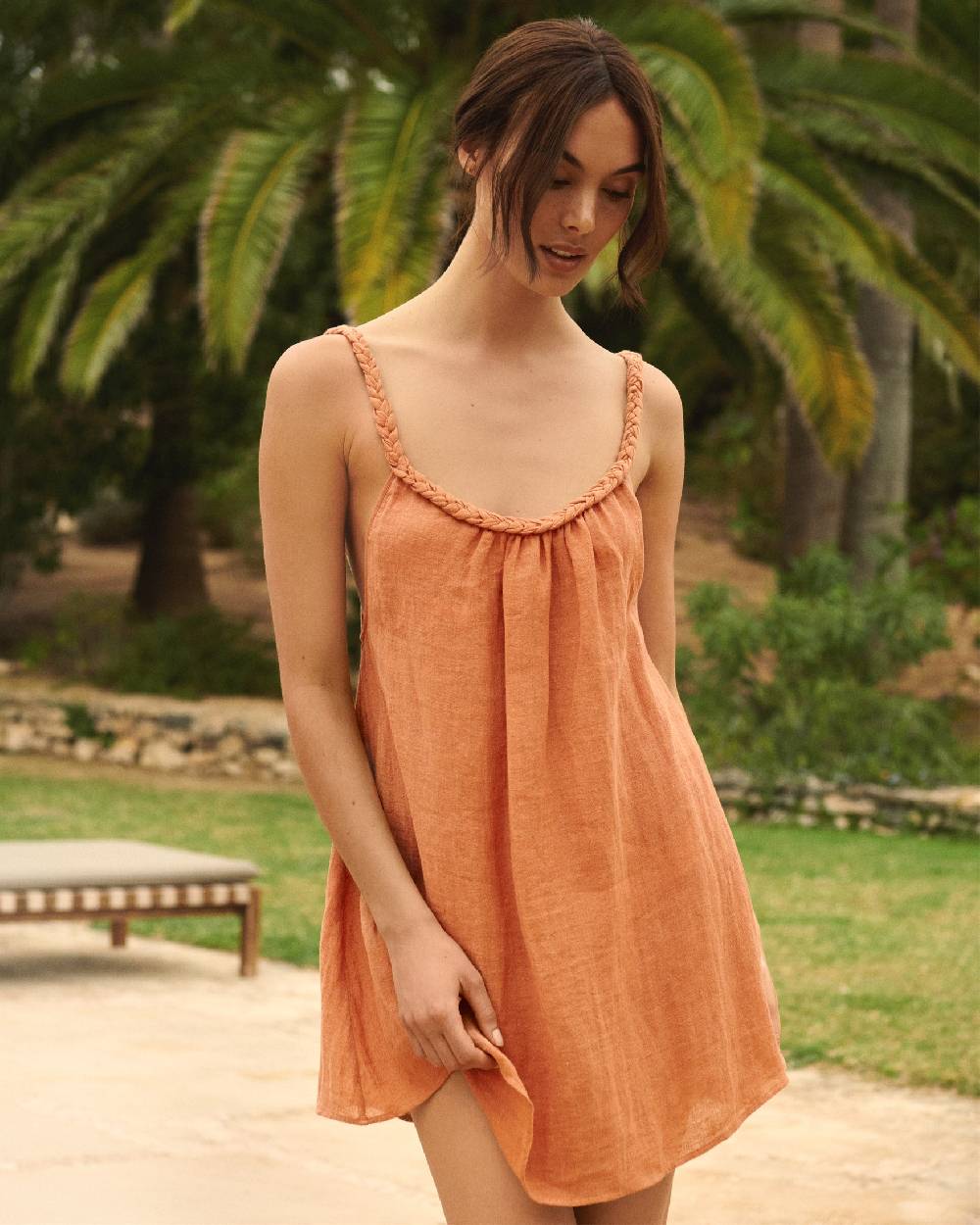 Manebí Linen Gauze Maracaibo Dress - Sunbaked Qualità