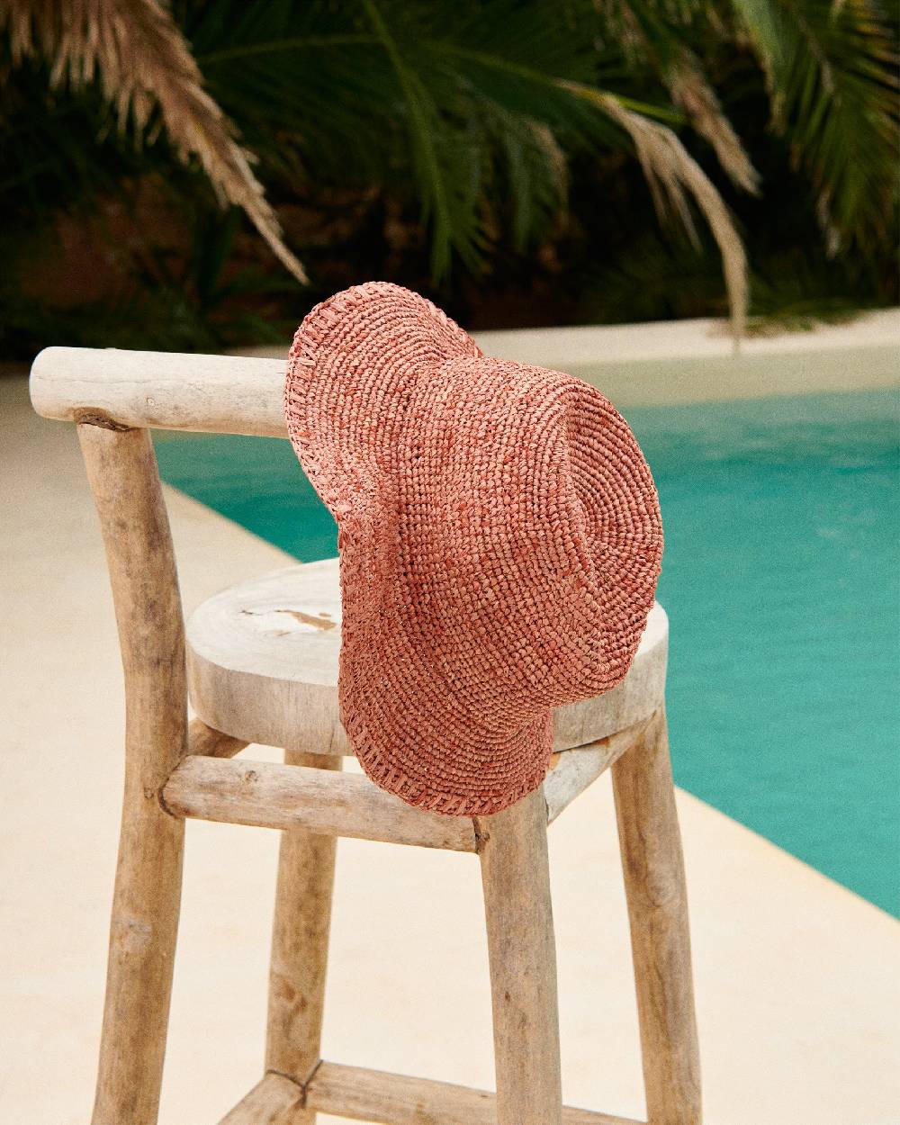 Manebí Raffia Panama Hat - Rust Offerte