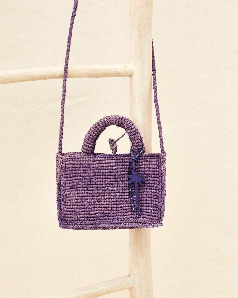 Manebí Raffia Sunset Bag Mini - Summer Purple Italia