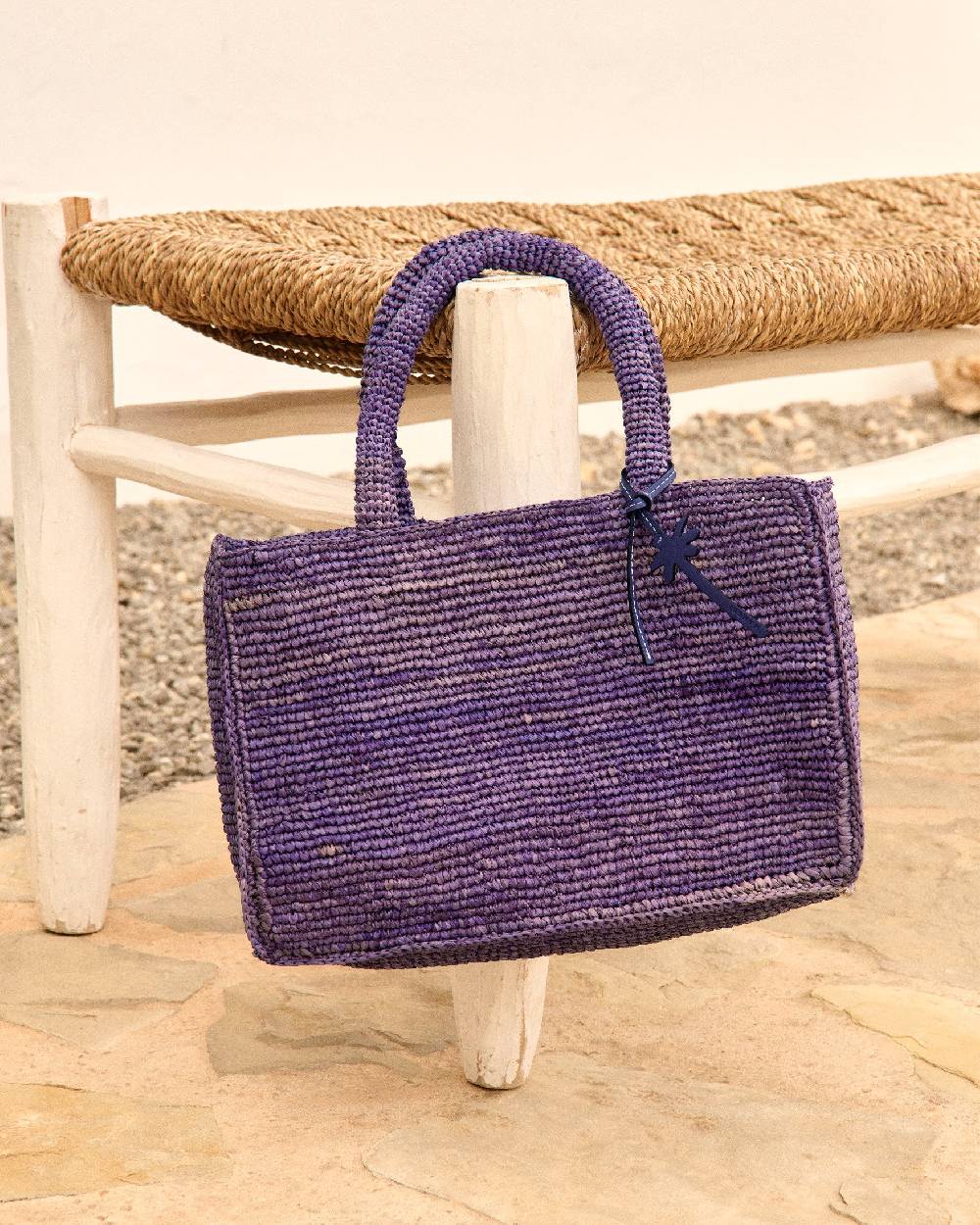 Manebí Raffia Sunset Bag Small - Summer Purple Qualità