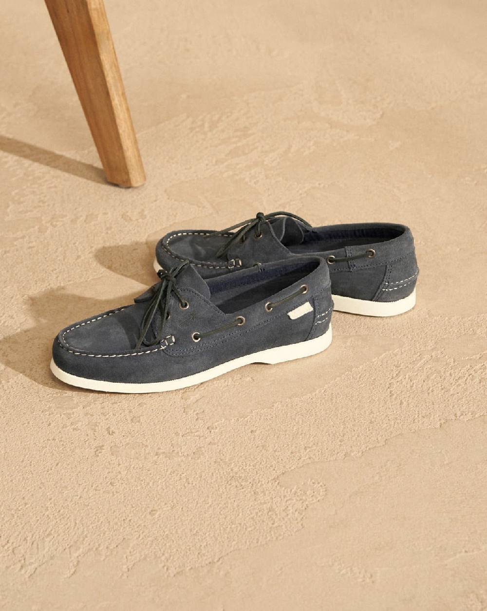 Manebí Suede Boat-Shoes - Hamptons Patriot Blue Saldi