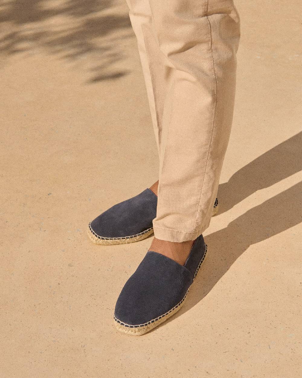 Manebí Suede Square Toe Espadrilles - Hamptons Patriot Blue Hotsell