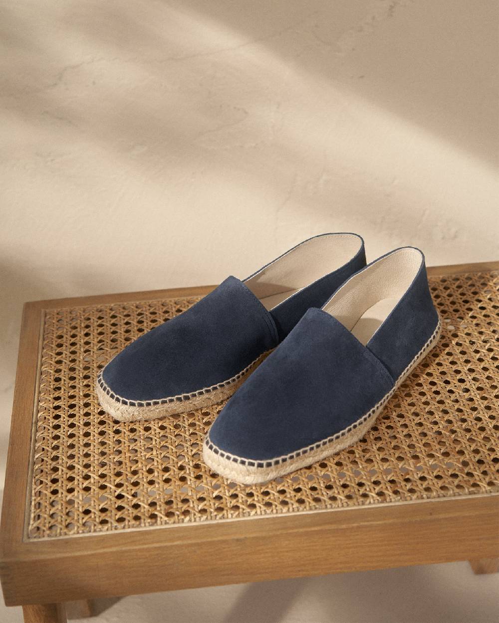 Manebí Suede Square Toe Espadrilles - Hamptons Patriot Blue Hotsell