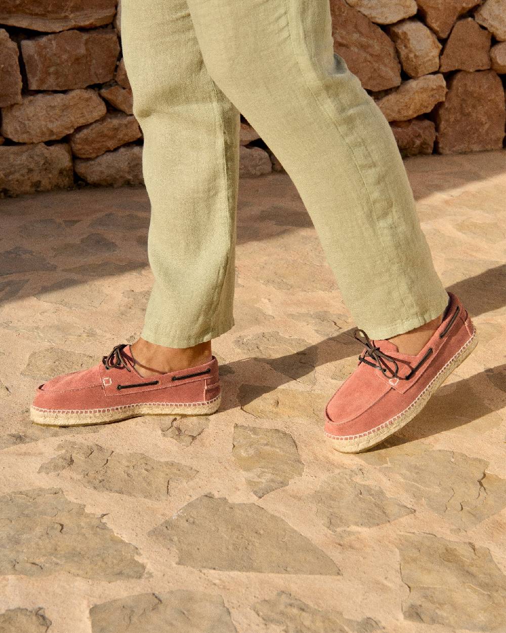 Manebí Suede Boat-Shoes Espadrilles - Hamptons Terracotta I Più Venduti