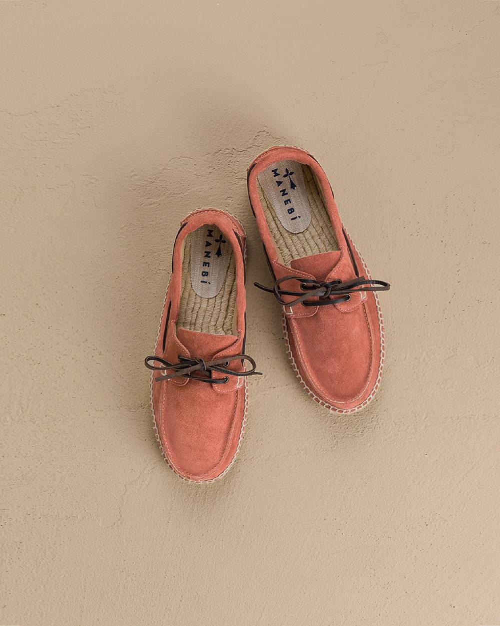 Manebí Suede Boat-Shoes Espadrilles - Hamptons Terracotta I Più Venduti