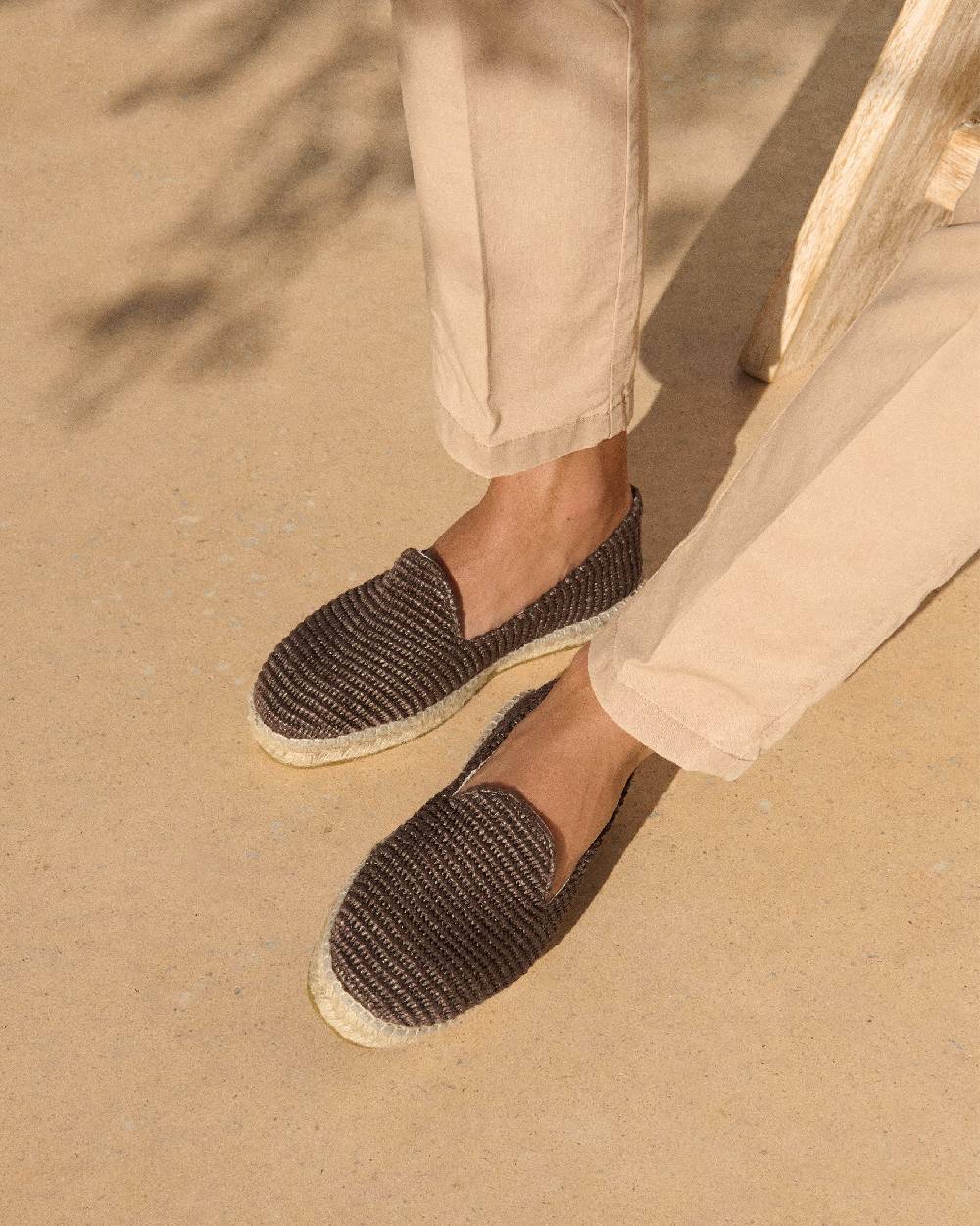Manebí Raffia Espadrilles - Cocoa Negozio