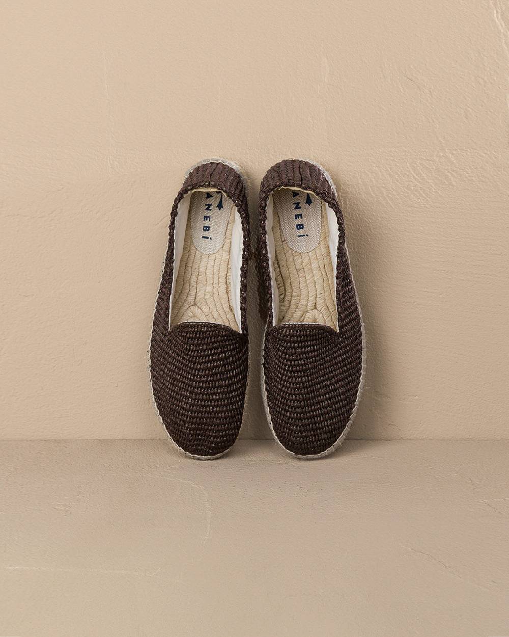 Manebí Raffia Espadrilles - Cocoa Negozio