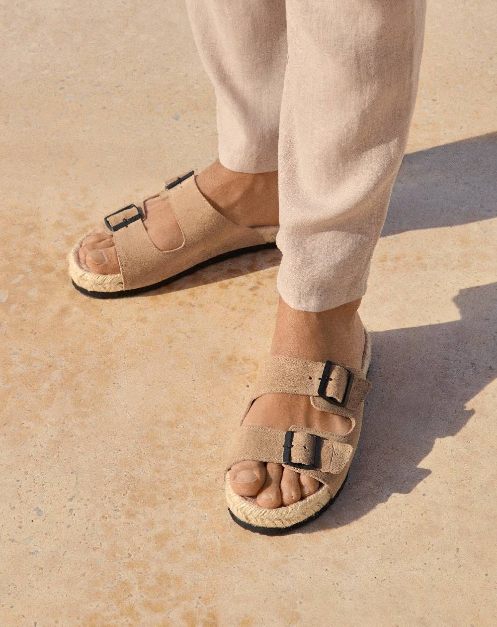 Manebí Suede Nordic Sandals - Hamptons Vintage Taupe 2025