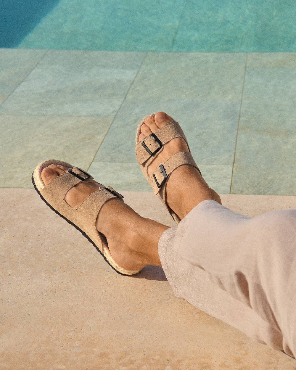Manebí Suede Nordic Sandals - Hamptons Vintage Taupe 2025