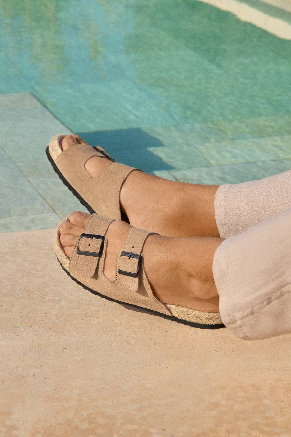Manebí Suede Nordic Sandals - Hamptons Vintage Taupe 2025