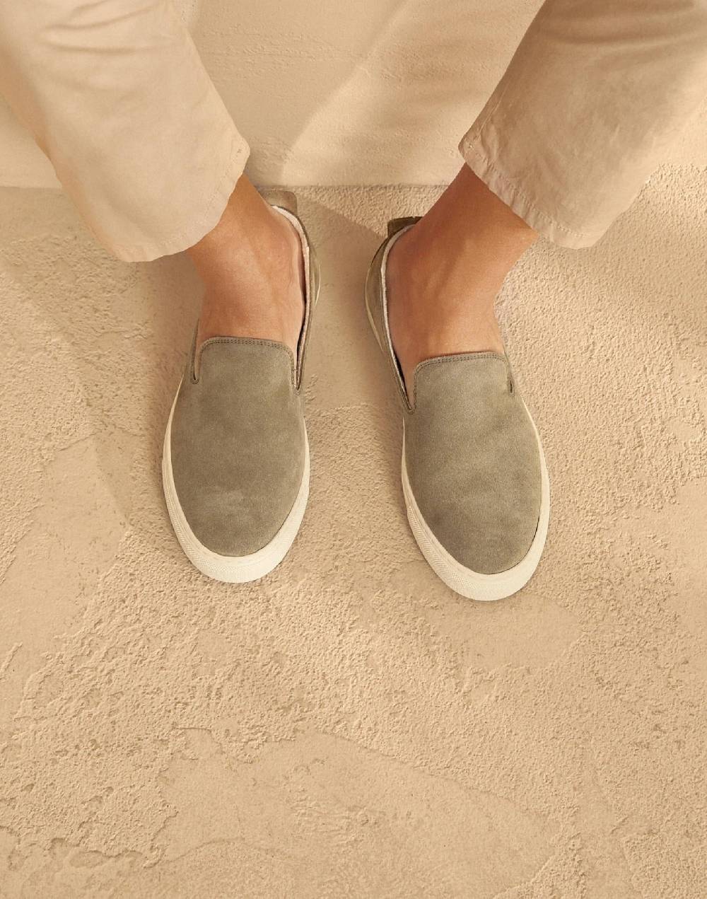 Manebí Slip-On in pelle scamosciata - Hamptons - Forest In vendita
