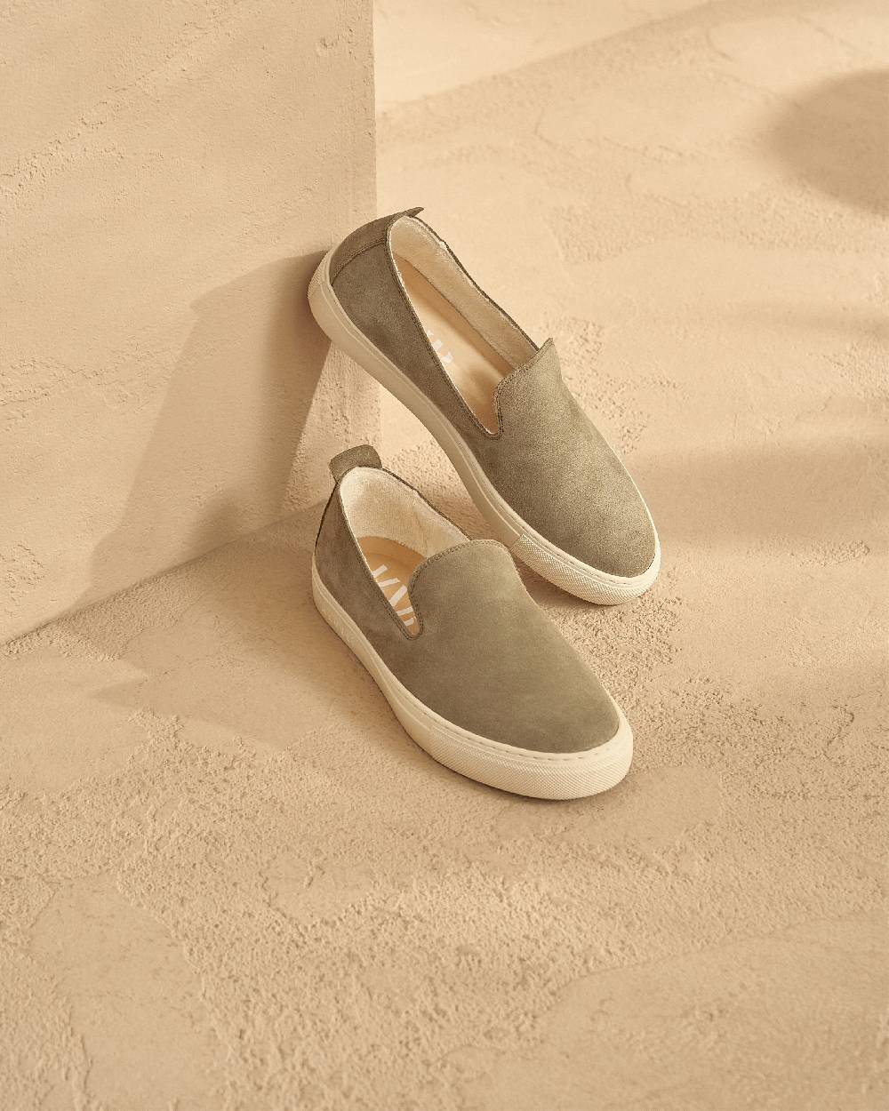 Manebí Slip-On in pelle scamosciata - Hamptons - Forest In vendita
